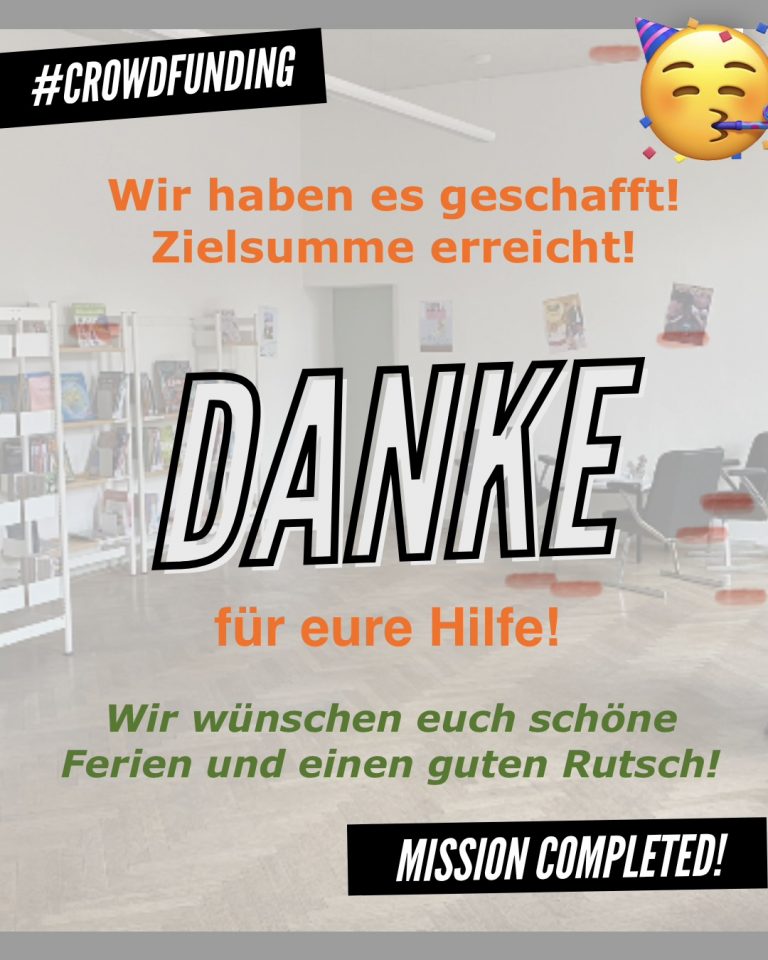 Ziel erreicht: Gemeinsam für unsere Schulbibliothek!